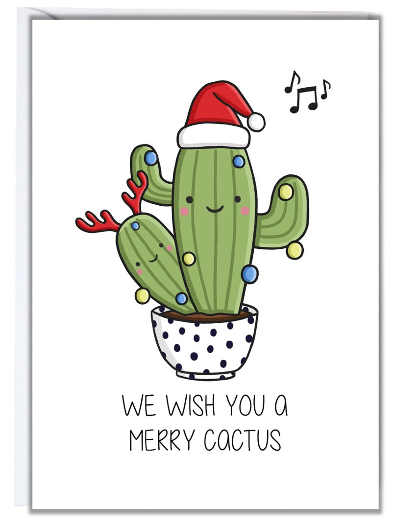 Merry Cactus Christmas Card