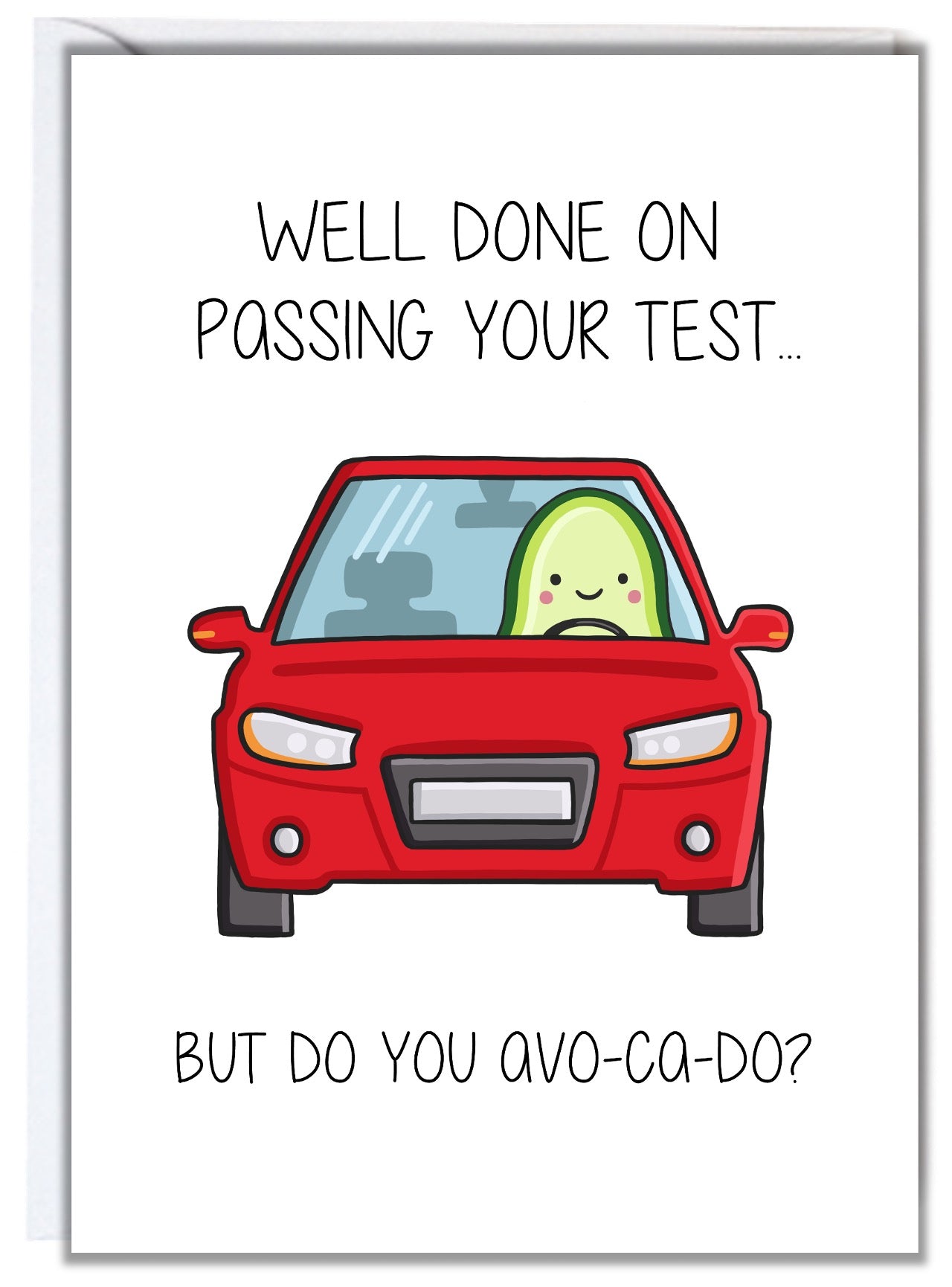 Avocado Driving Test Card