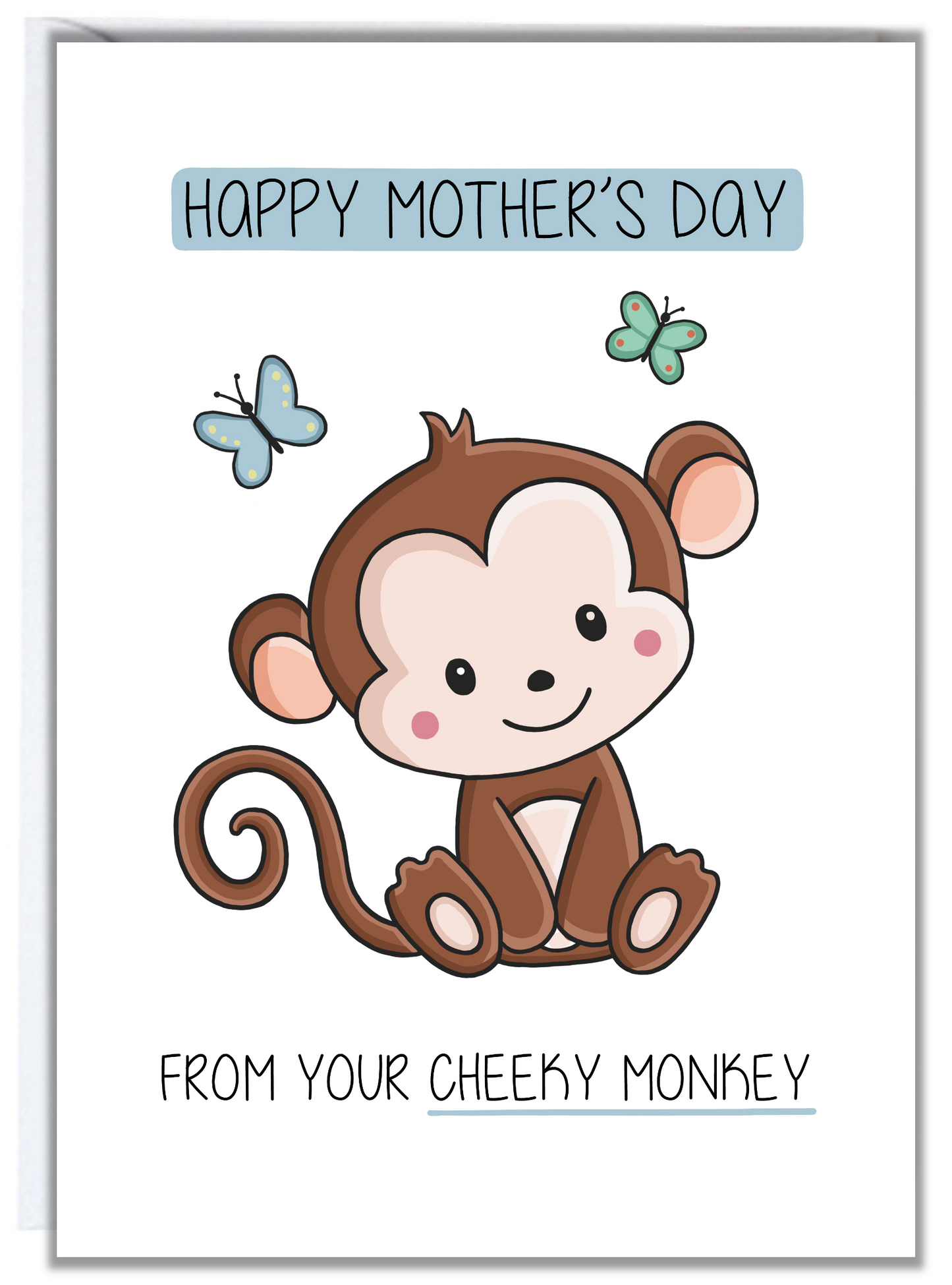 Cheeky Monkey Mother's Day Card