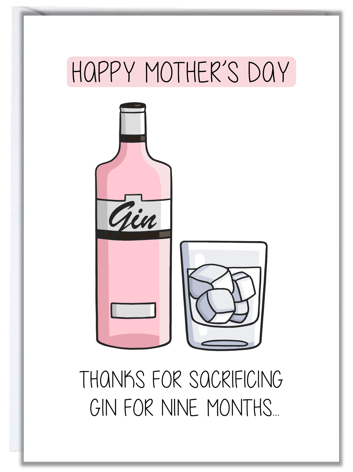 Sacrificing Gin Mother's Day Card