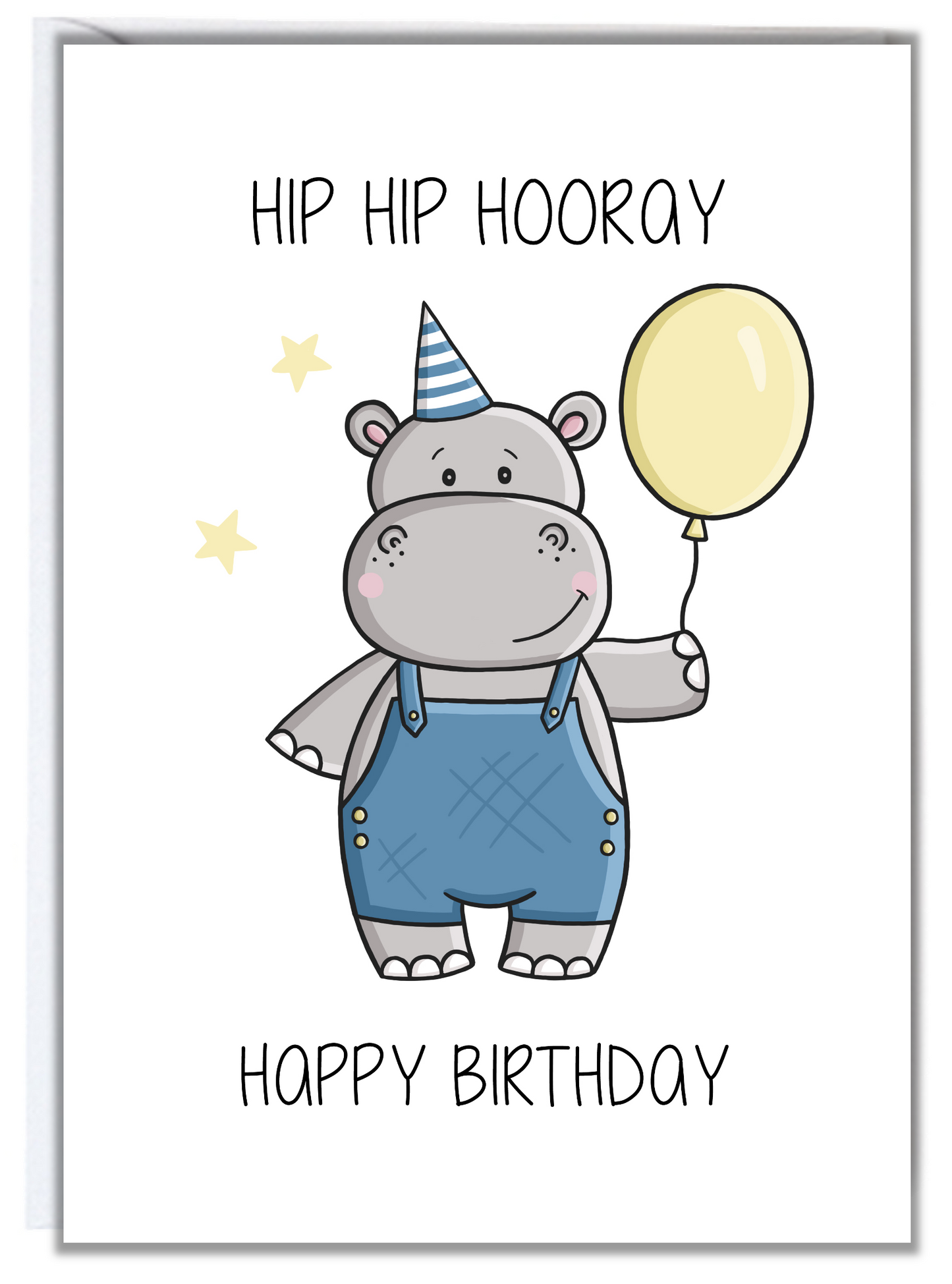 Hippo Birthday Card
