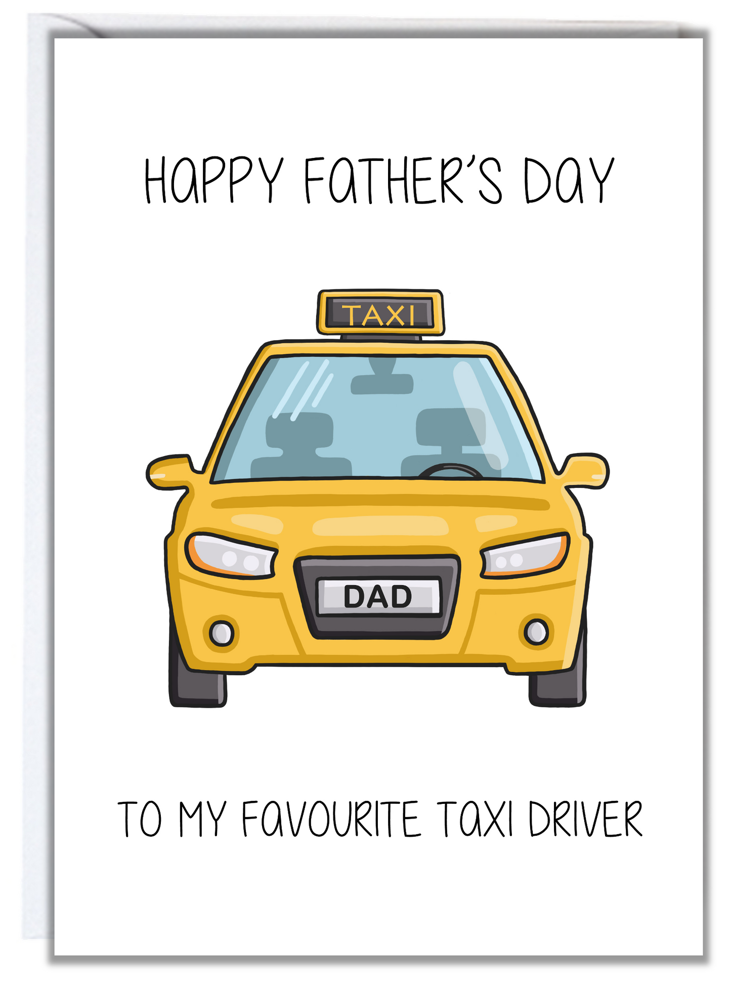 Favourite Taxi Driver Father's Day Card