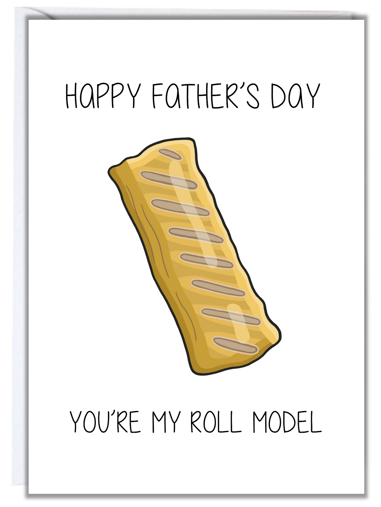 Sausage Roll Model Father's Day Card