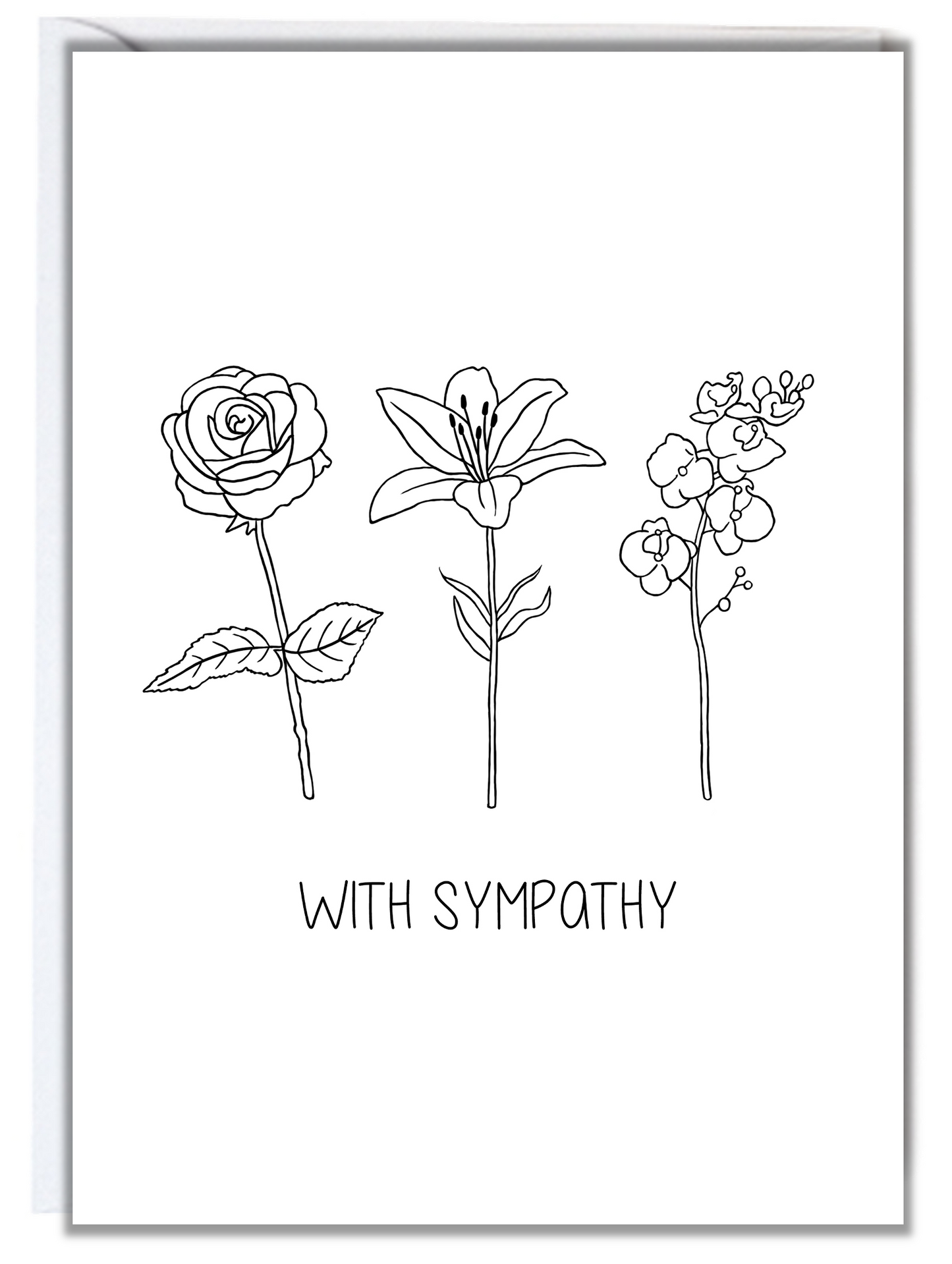 With Sympathy Card