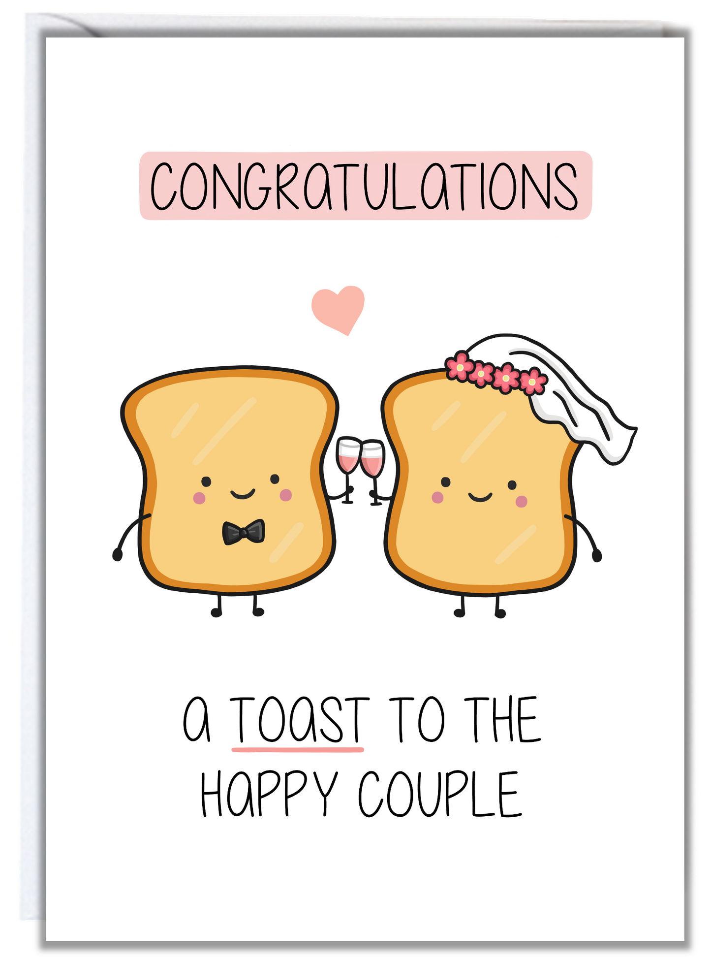 Toast Wedding Card