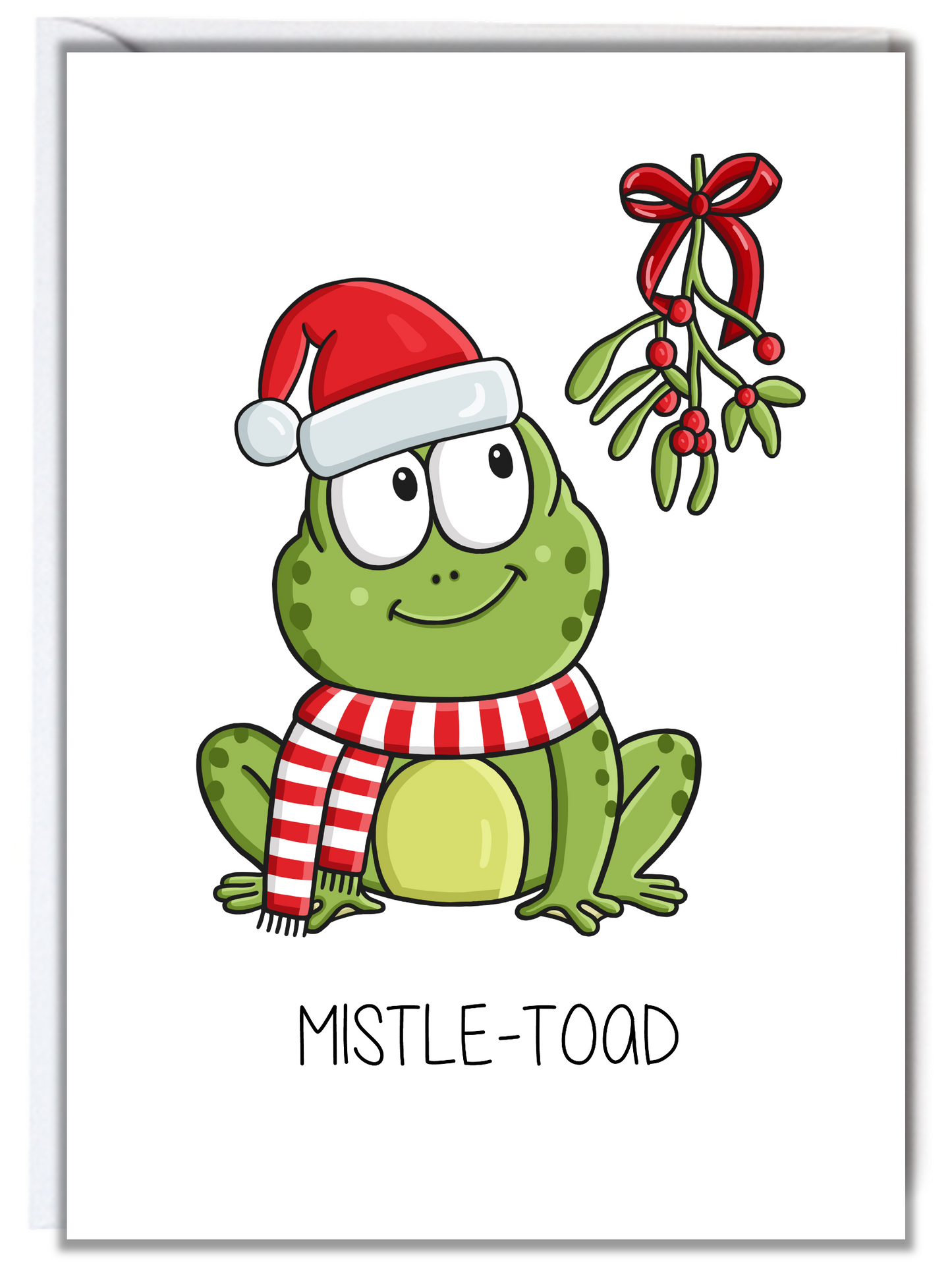 Mistle-Toad Christmas Card