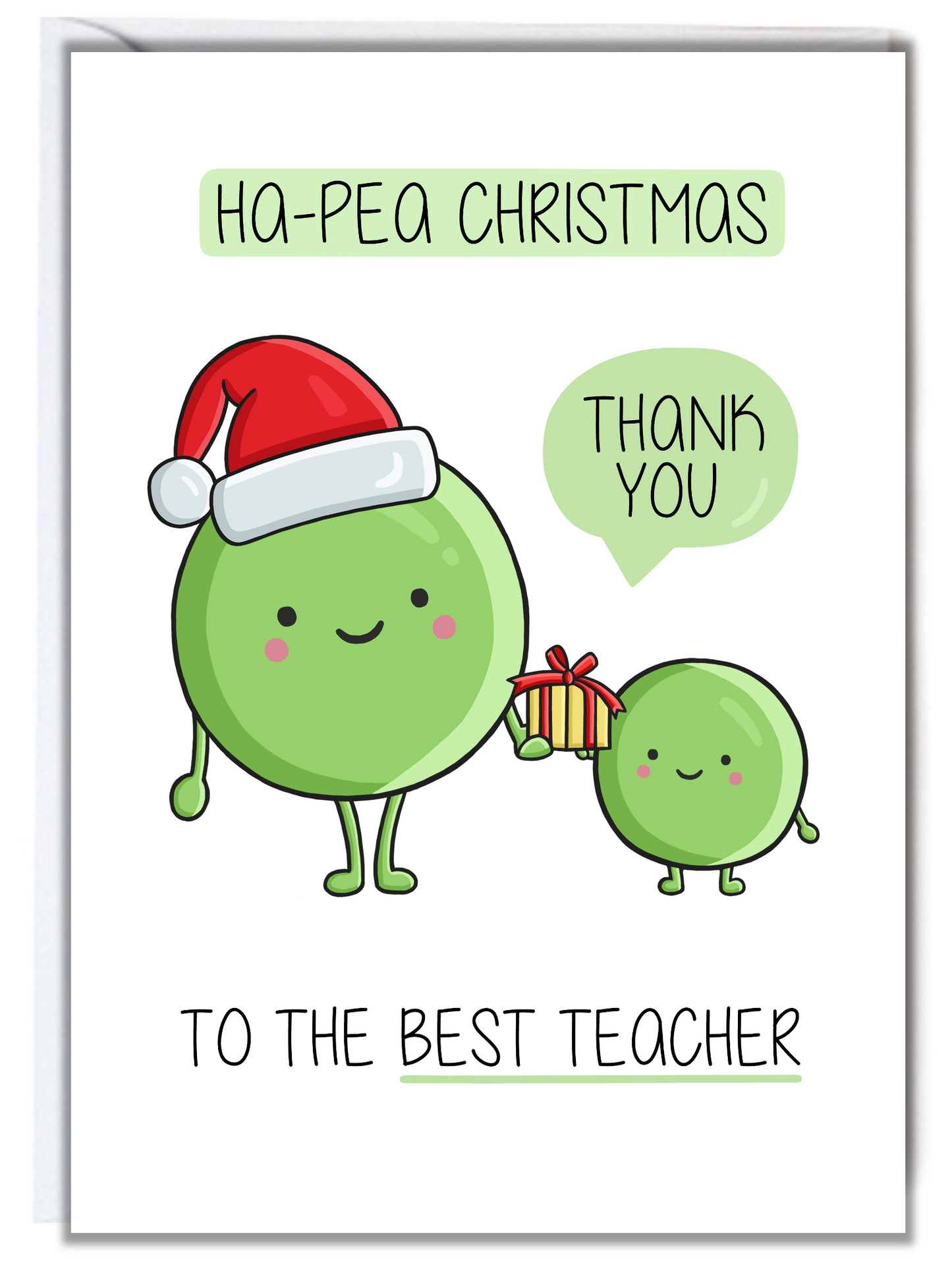 Best Teacher Christmas Card