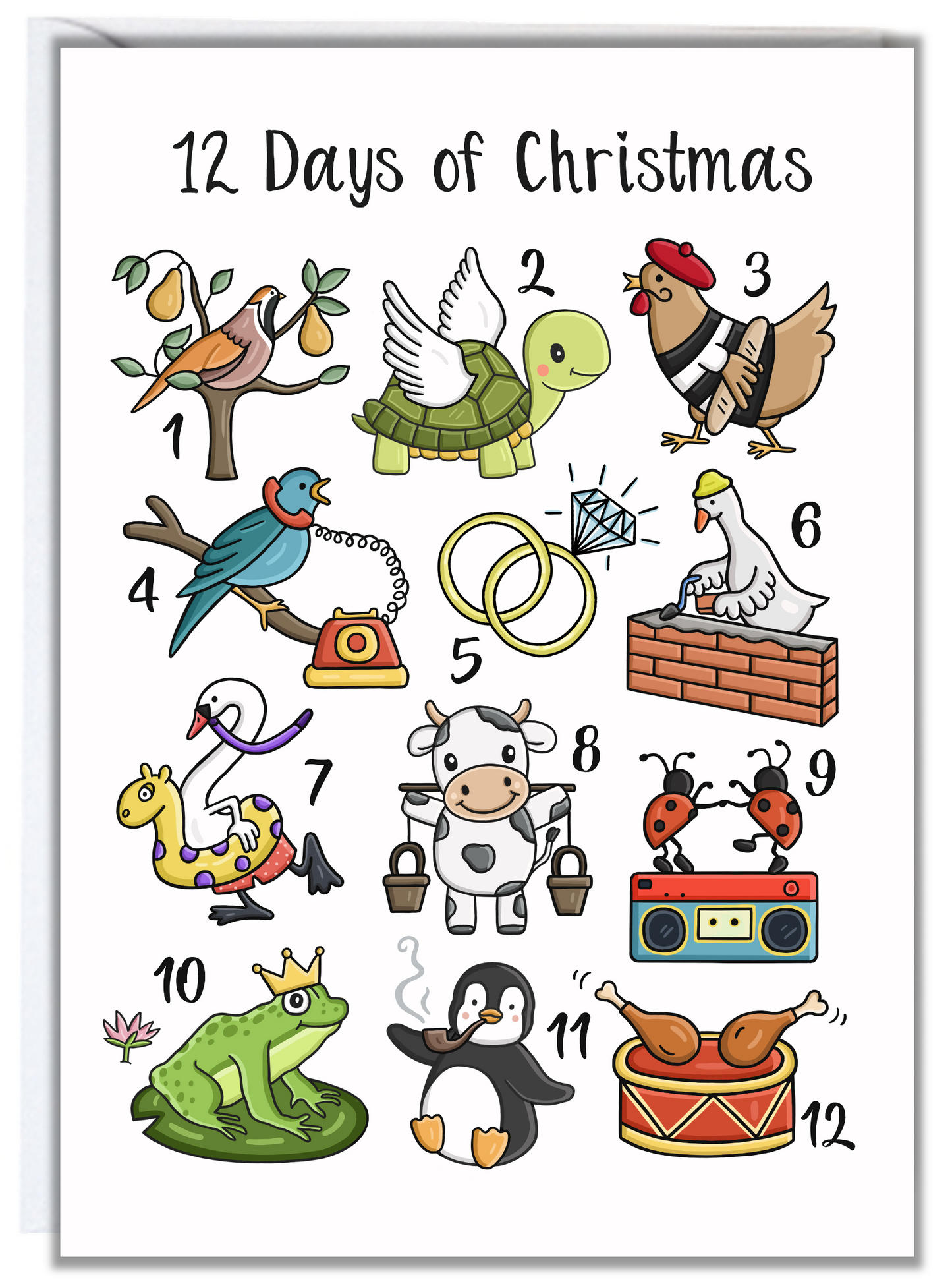 12 Days of Christmas Card