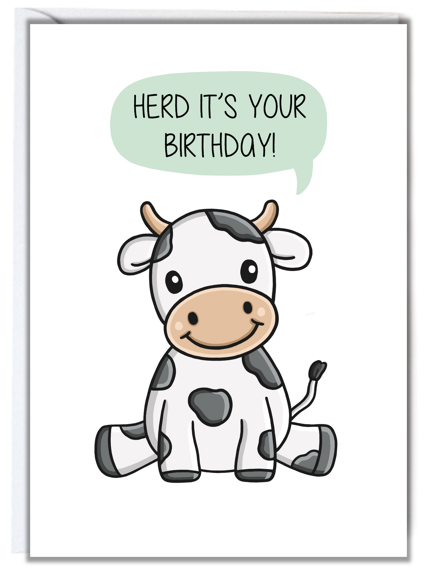 Cow Birthday Card