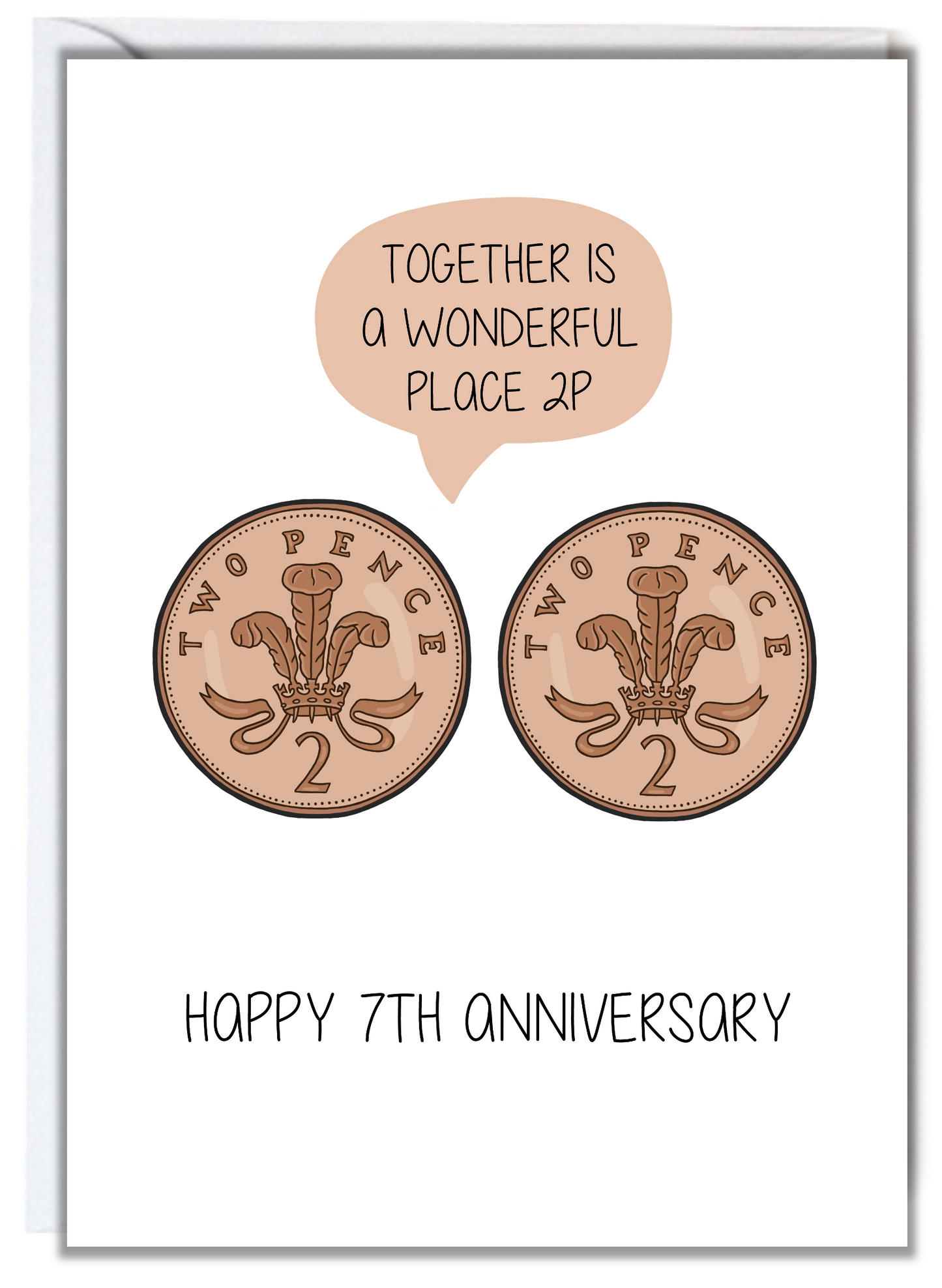 7th Anniversary Card (Copper)