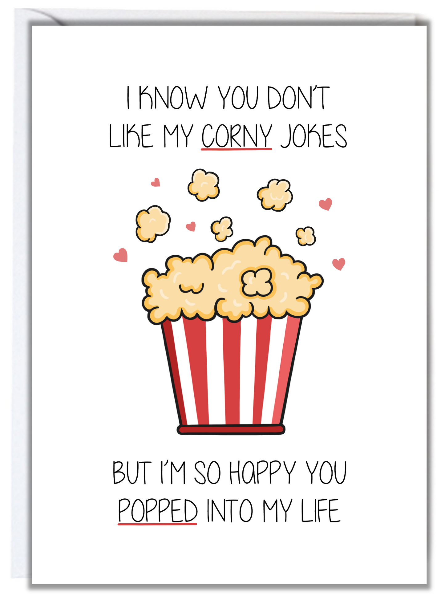 Popcorn Anniversary Card