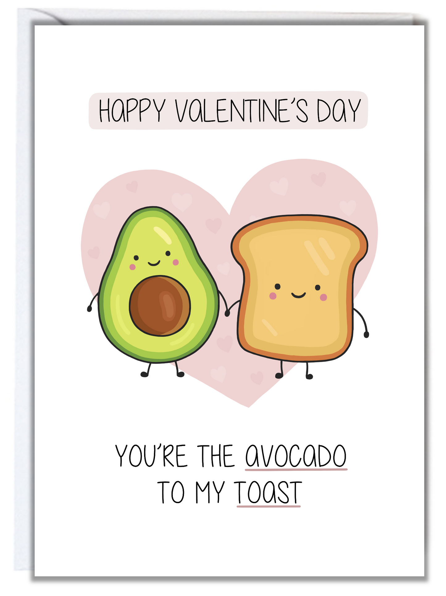 Avocado Toast Valentine's Day Card