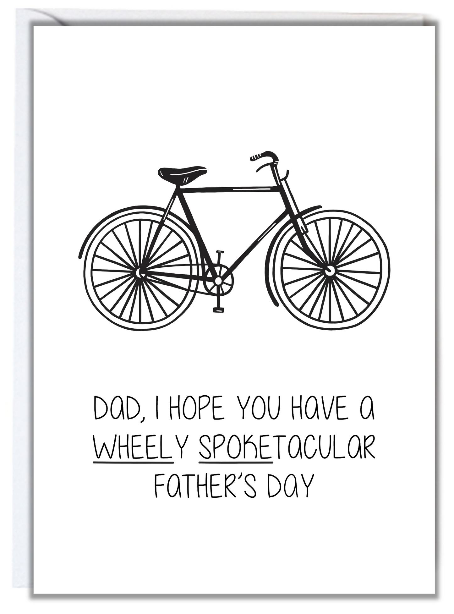 Wheely Spoketacular Father's Day Card