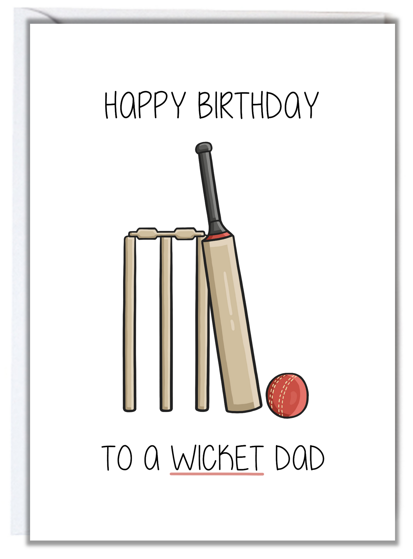 Cricket Dad Birthday Card