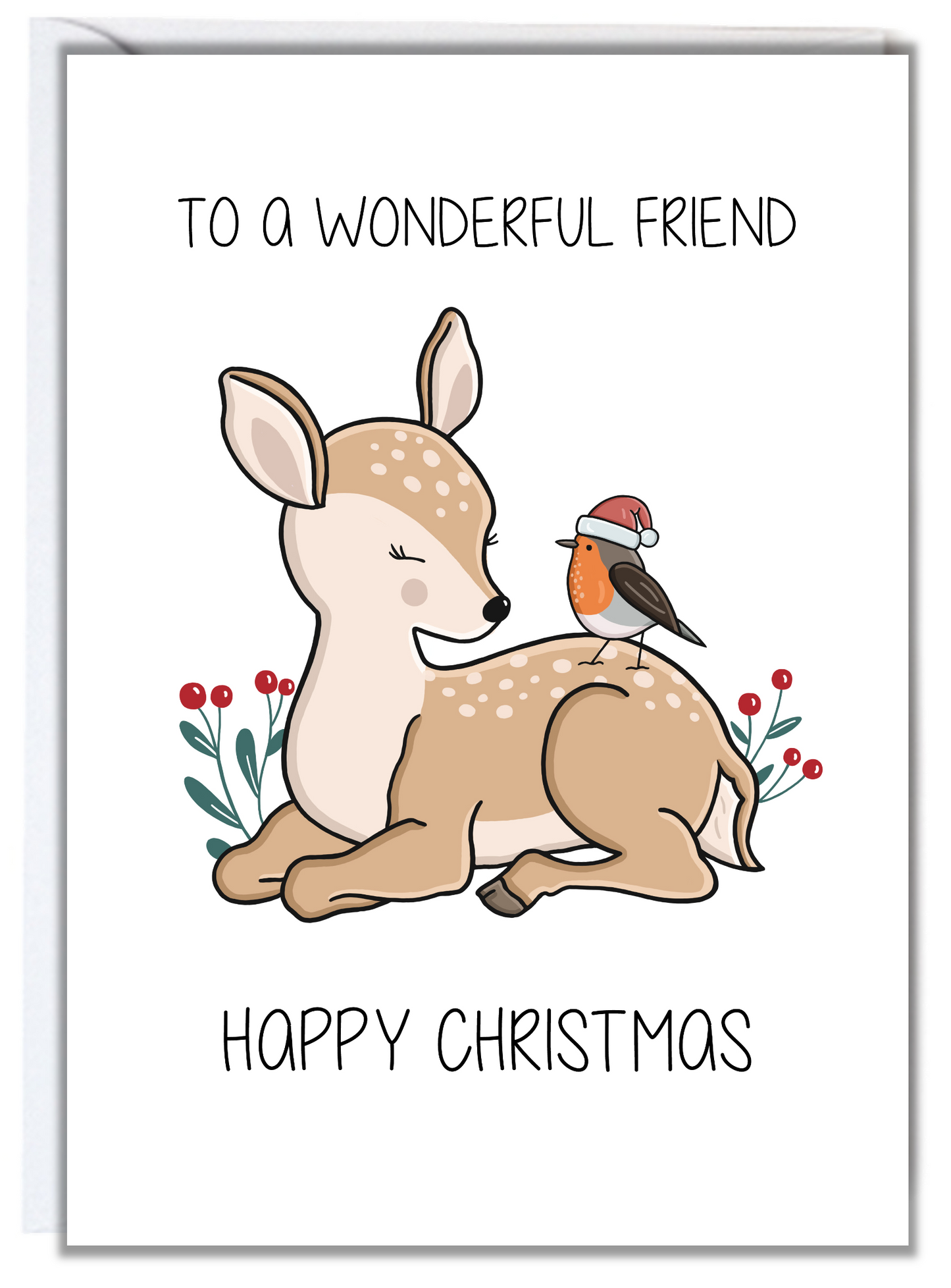 Wonderful Friend Christmas Card