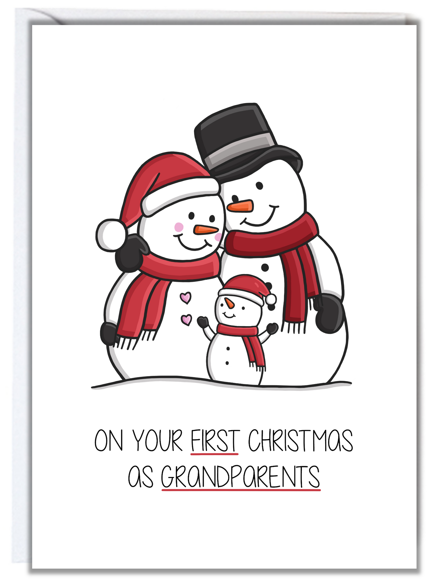 First Christmas as Grandparents Card