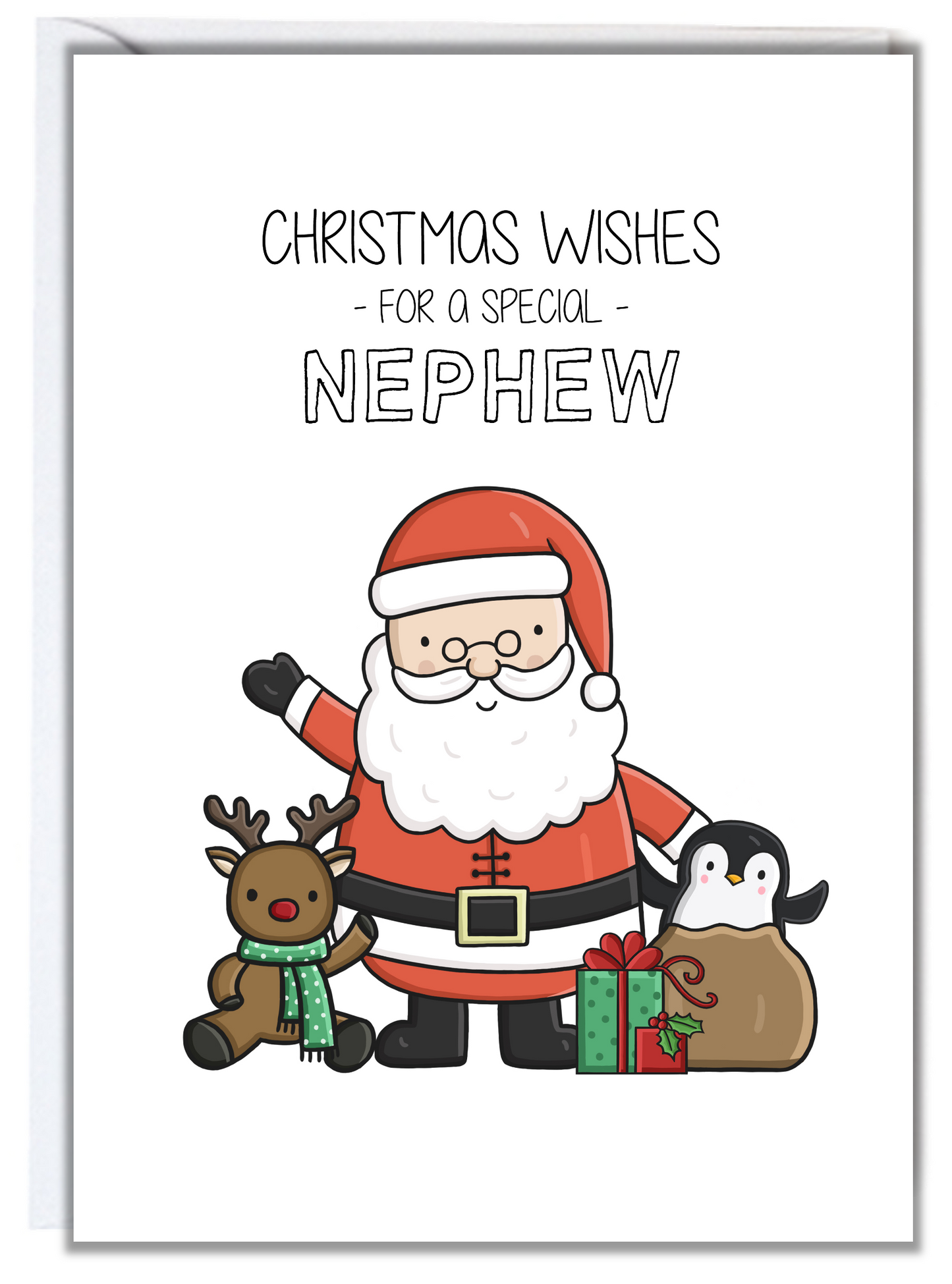 Santa Nephew Christmas Card