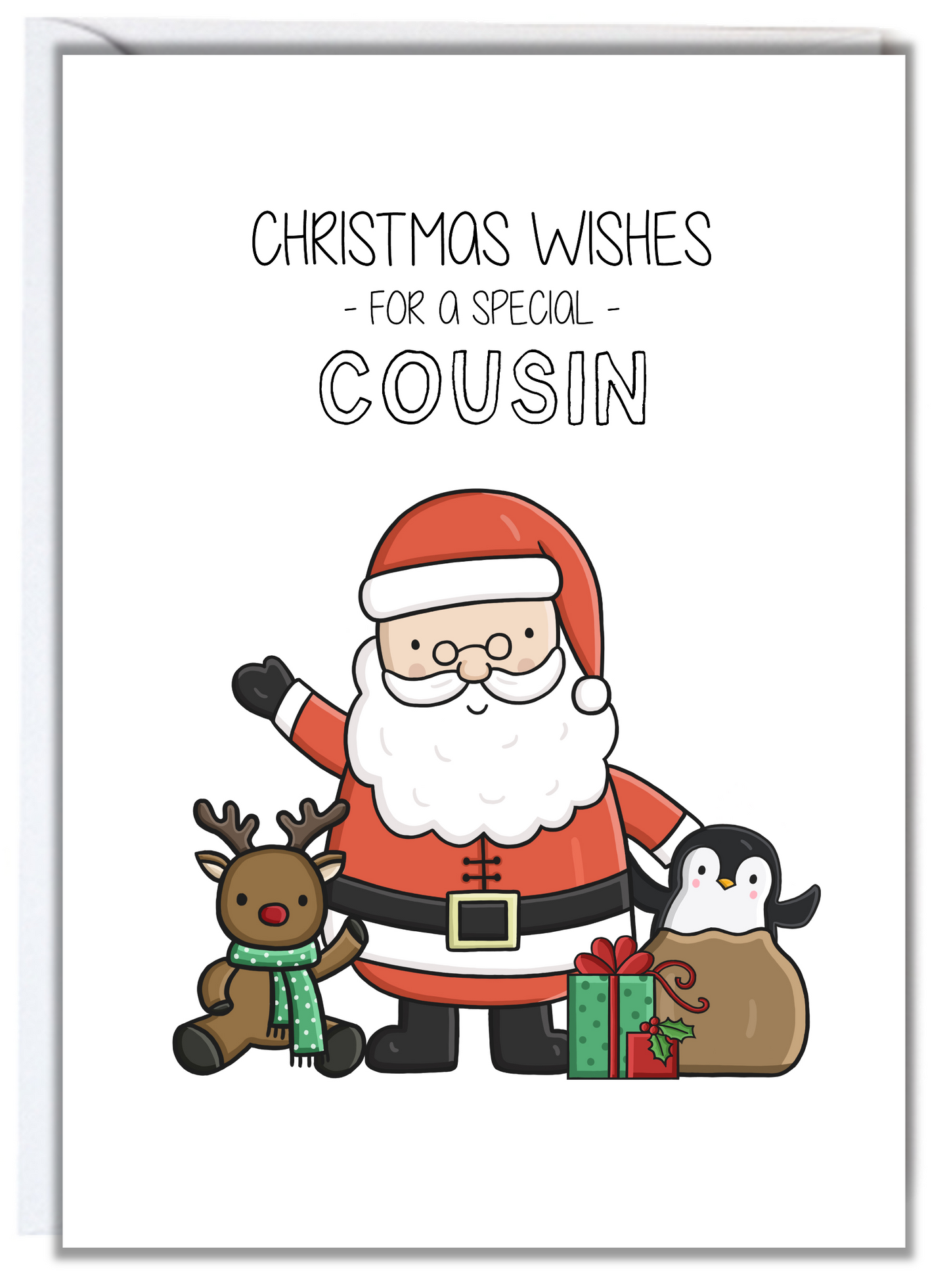 Santa Cousin Christmas Card