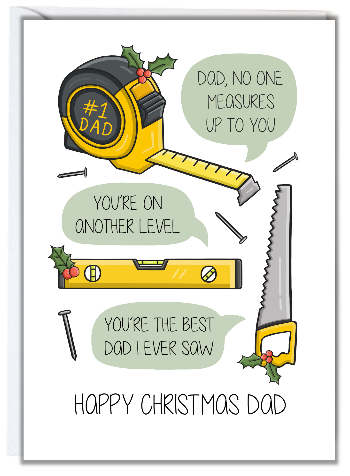 DIY Dad Christmas Card