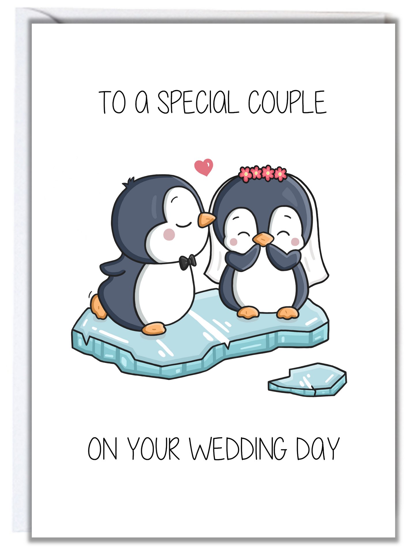 Penguin Wedding Card