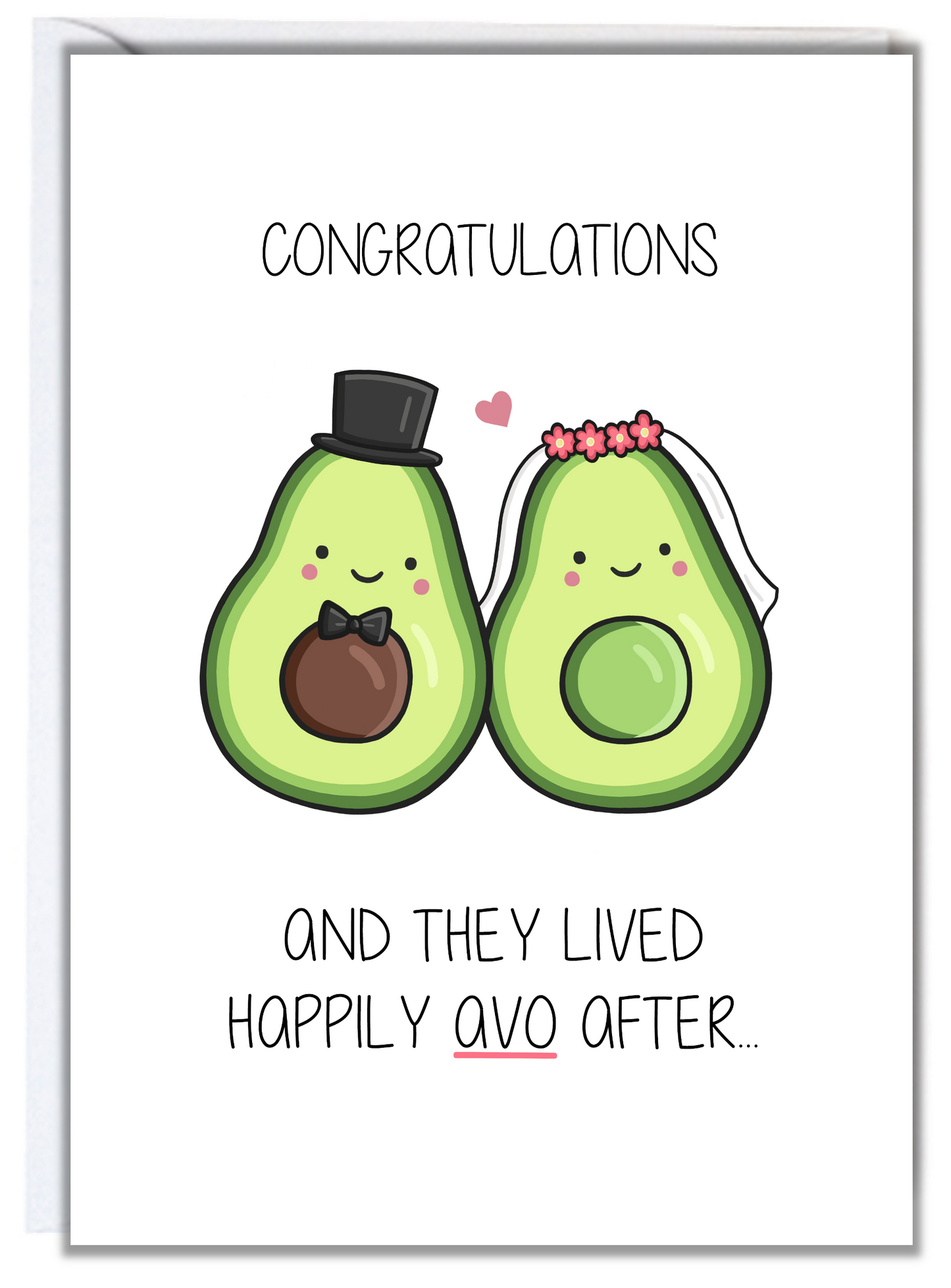 Avocado Wedding Card