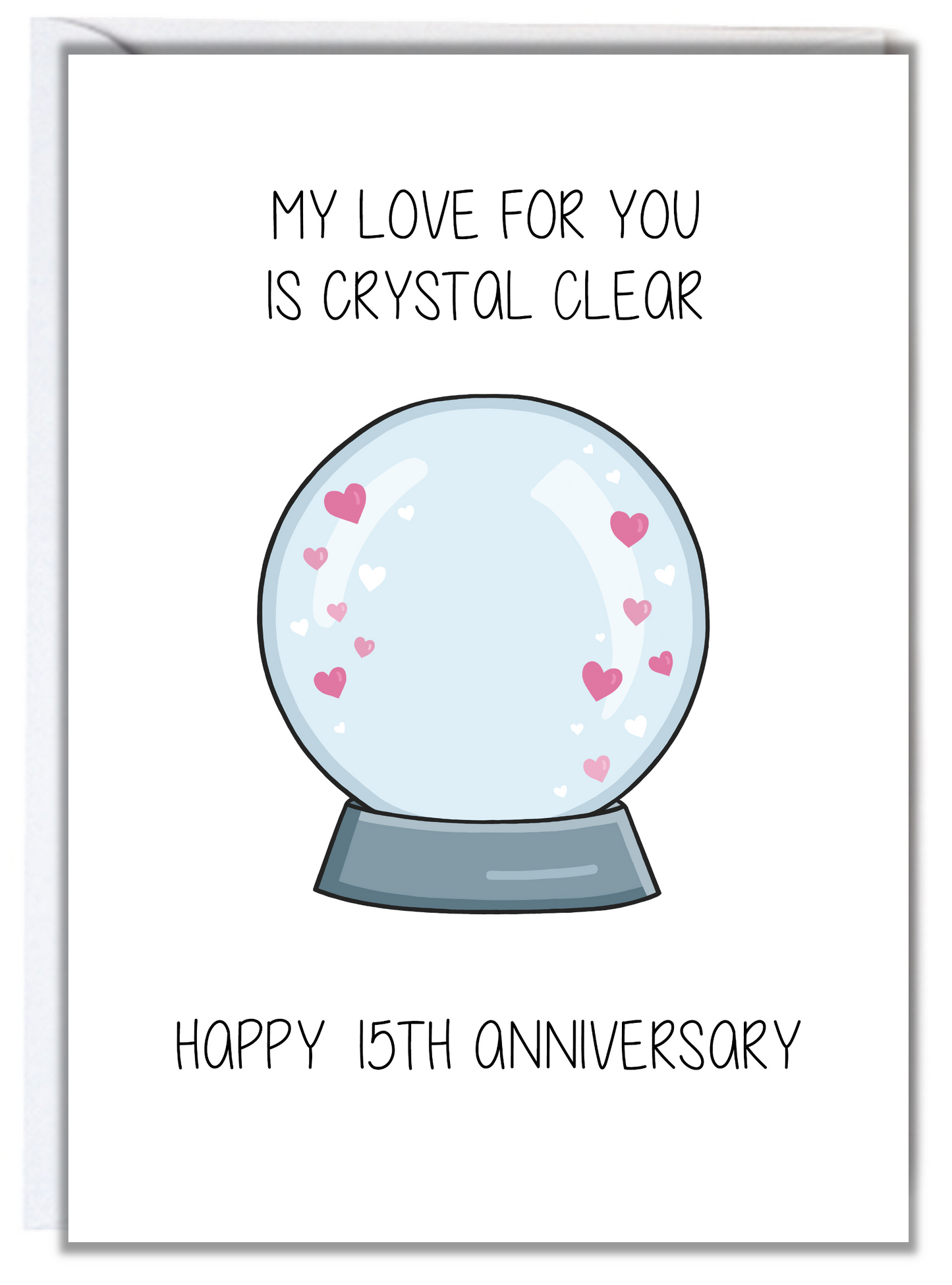 15th Anniversary Card (Crystal)