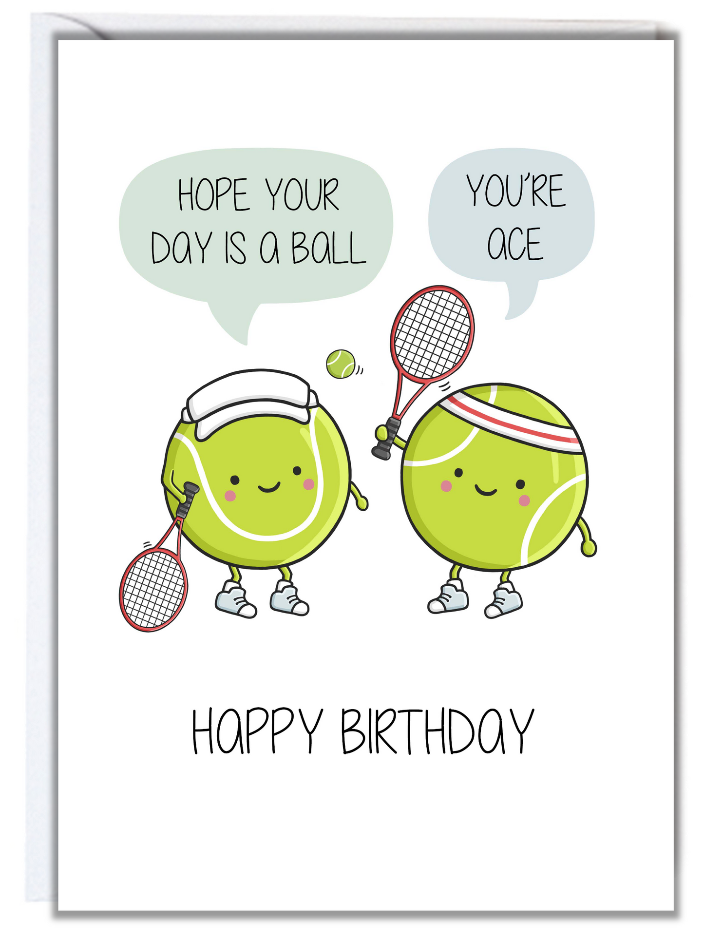 Tennis Birthday Card