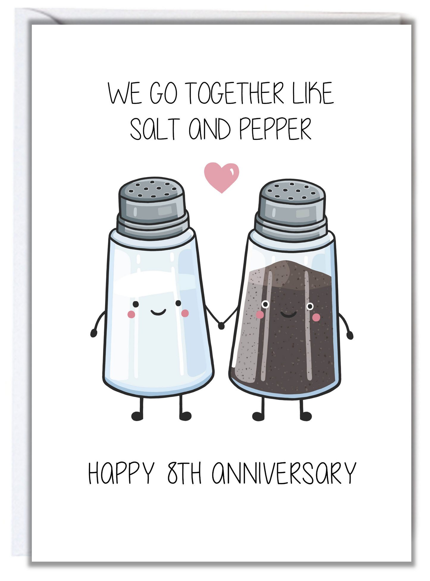 8th Anniversary Card (Salt)