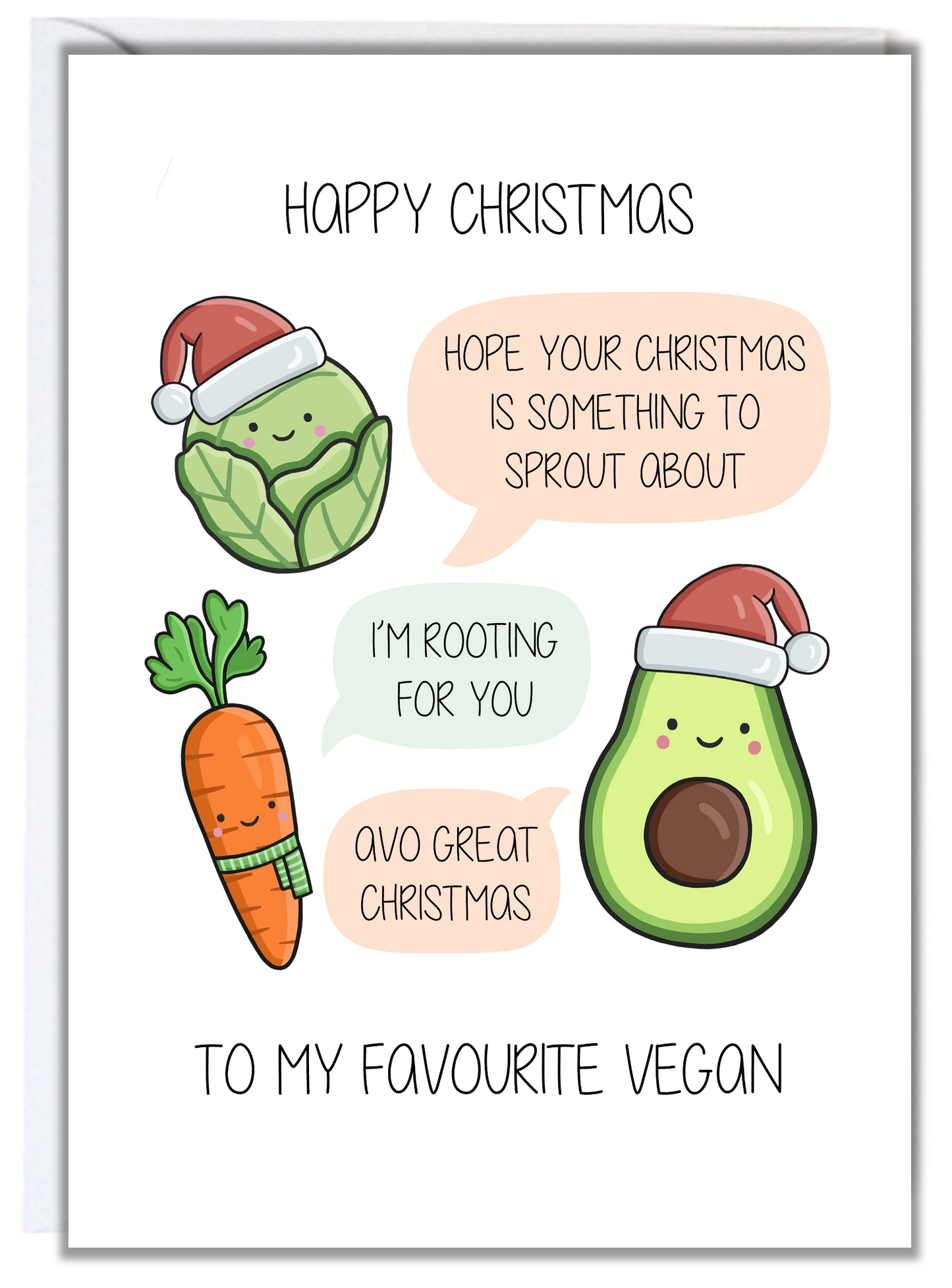 Favourite Vegan Christmas Card