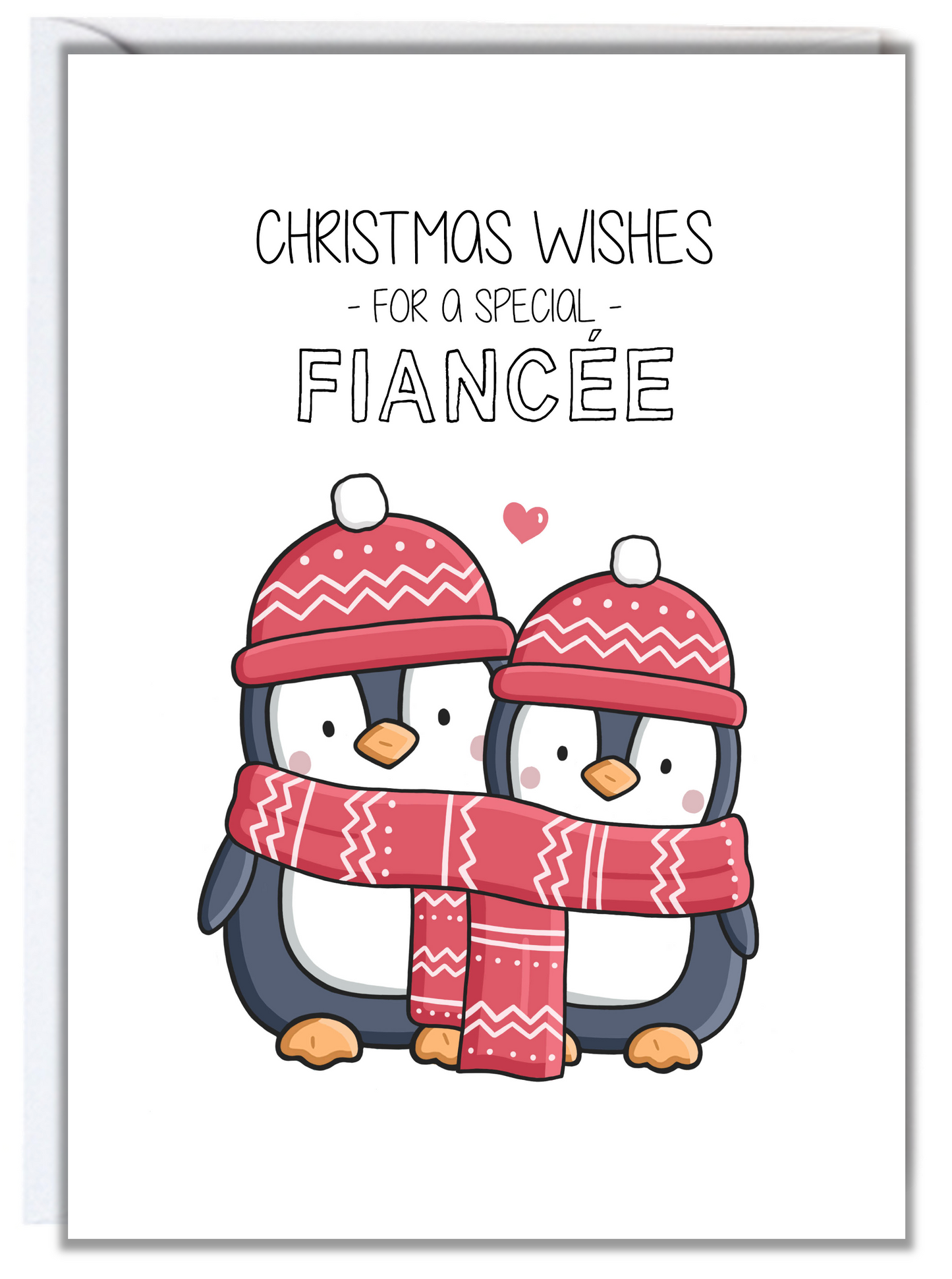 Penguin Fiancee Christmas Card
