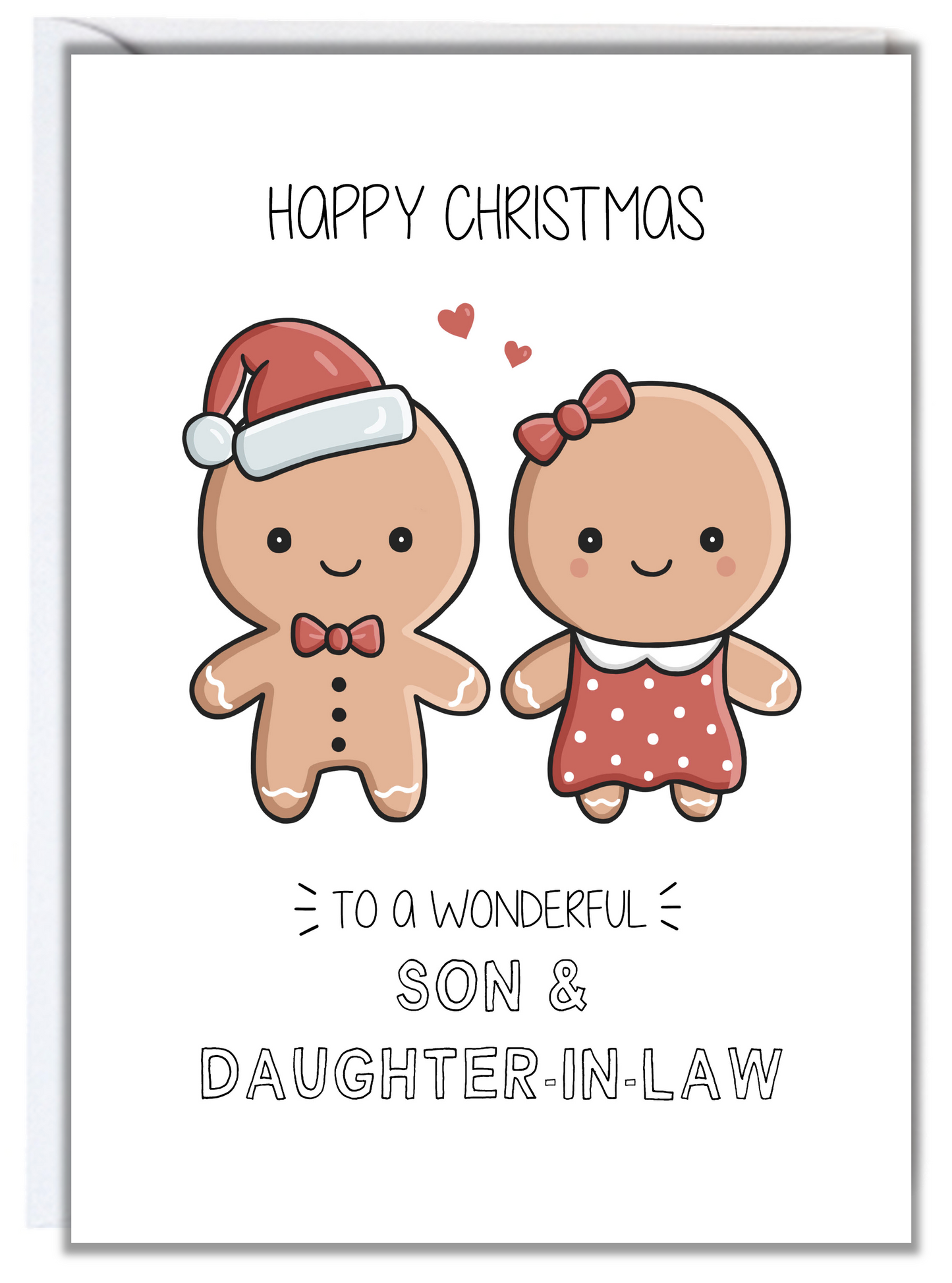 Gingerbread Son and Daughter-in-Law Christmas Card