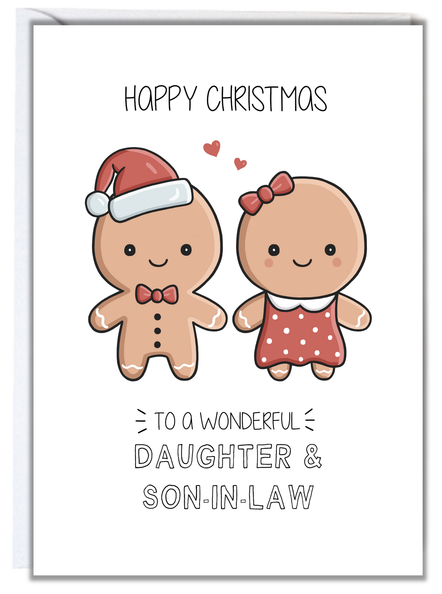 Gingerbread Daughter and Son-In-Law Christmas Card