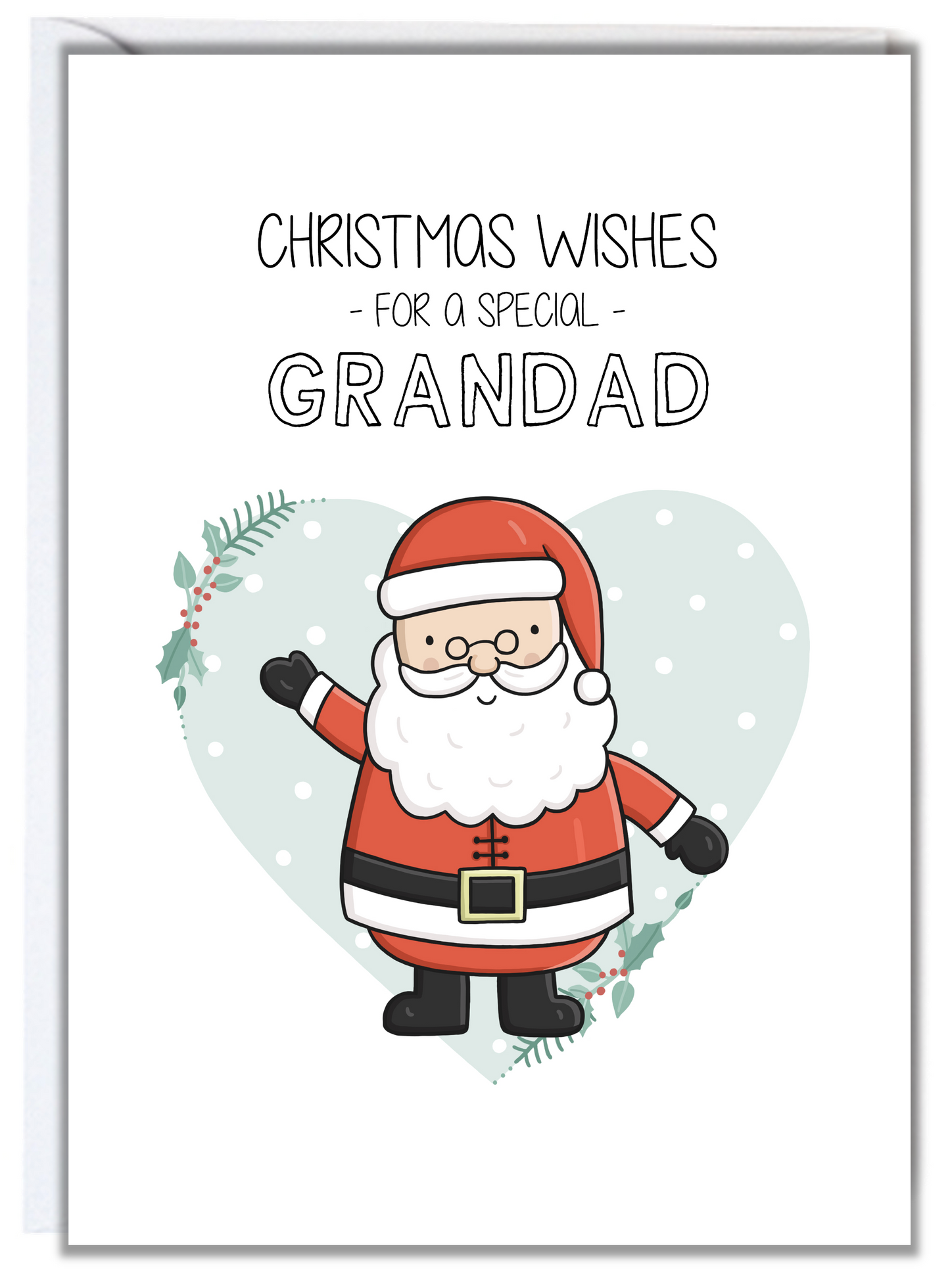 Santa Grandad Christmas Card