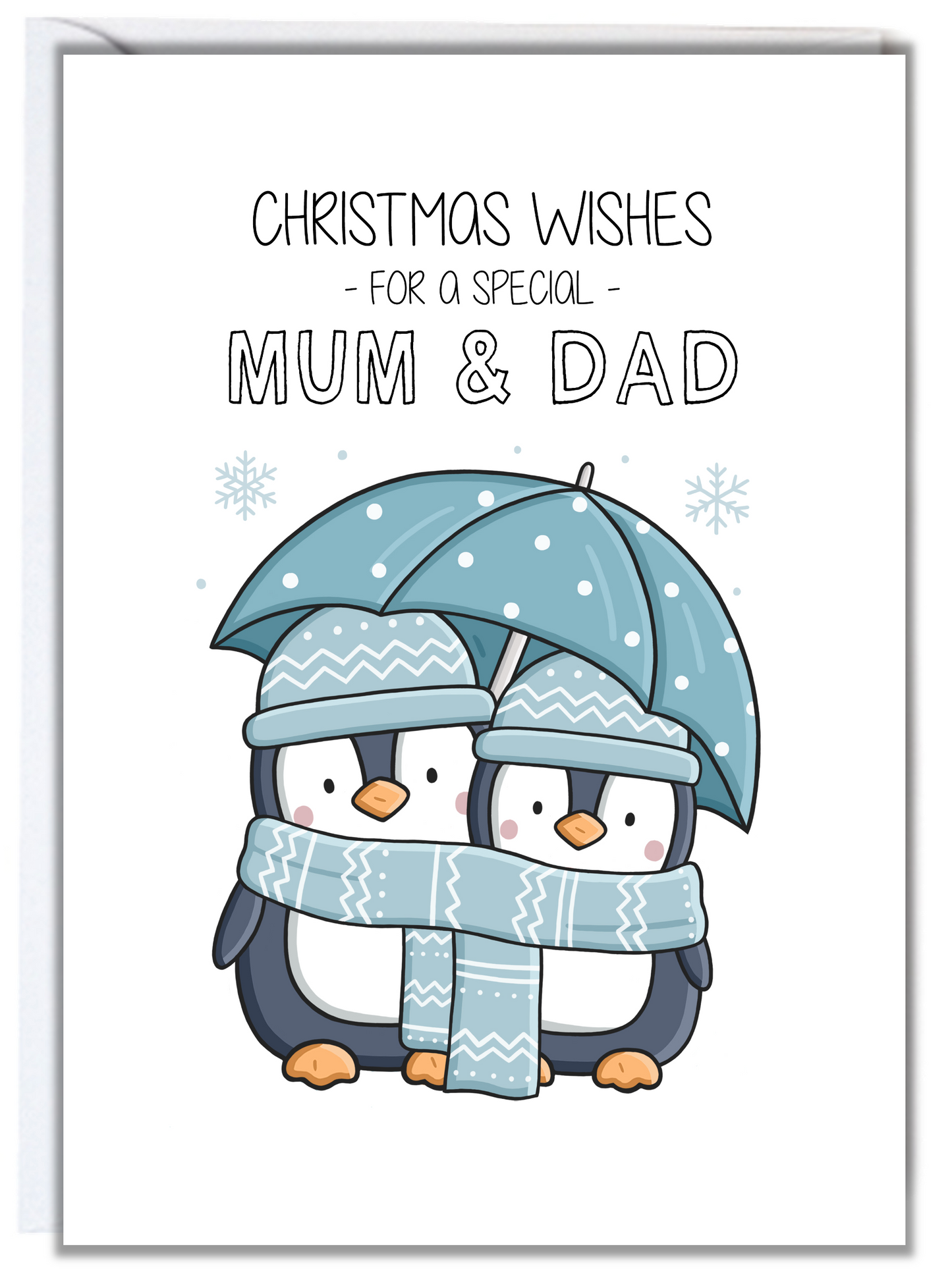 Penguin Mum & Dad Christmas Card