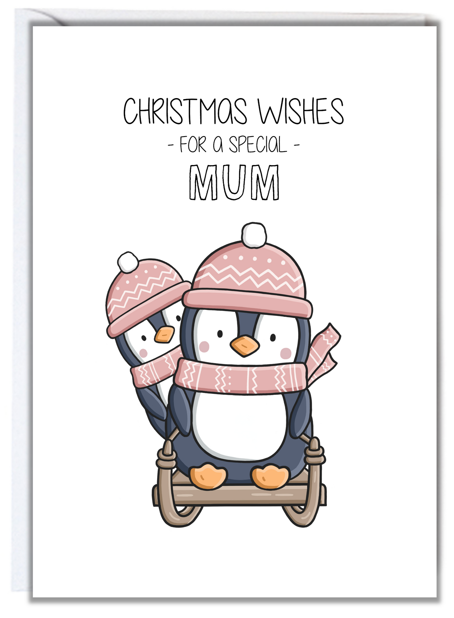 Penguin Mum Christmas Card