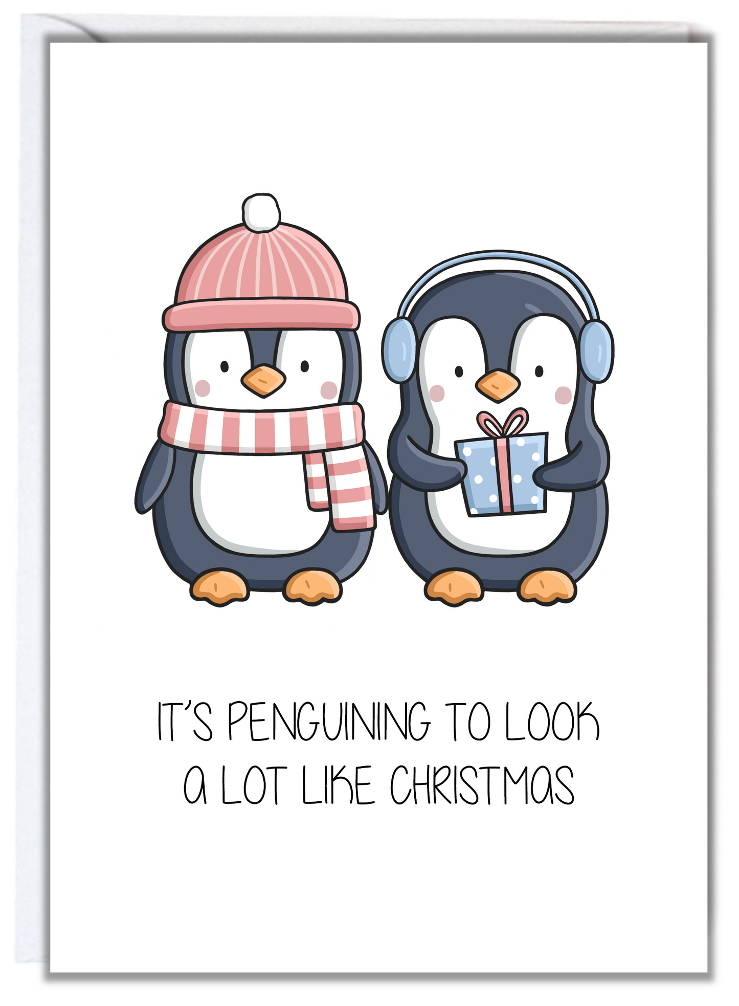Penguining to Look a Lot Like Christmas Card