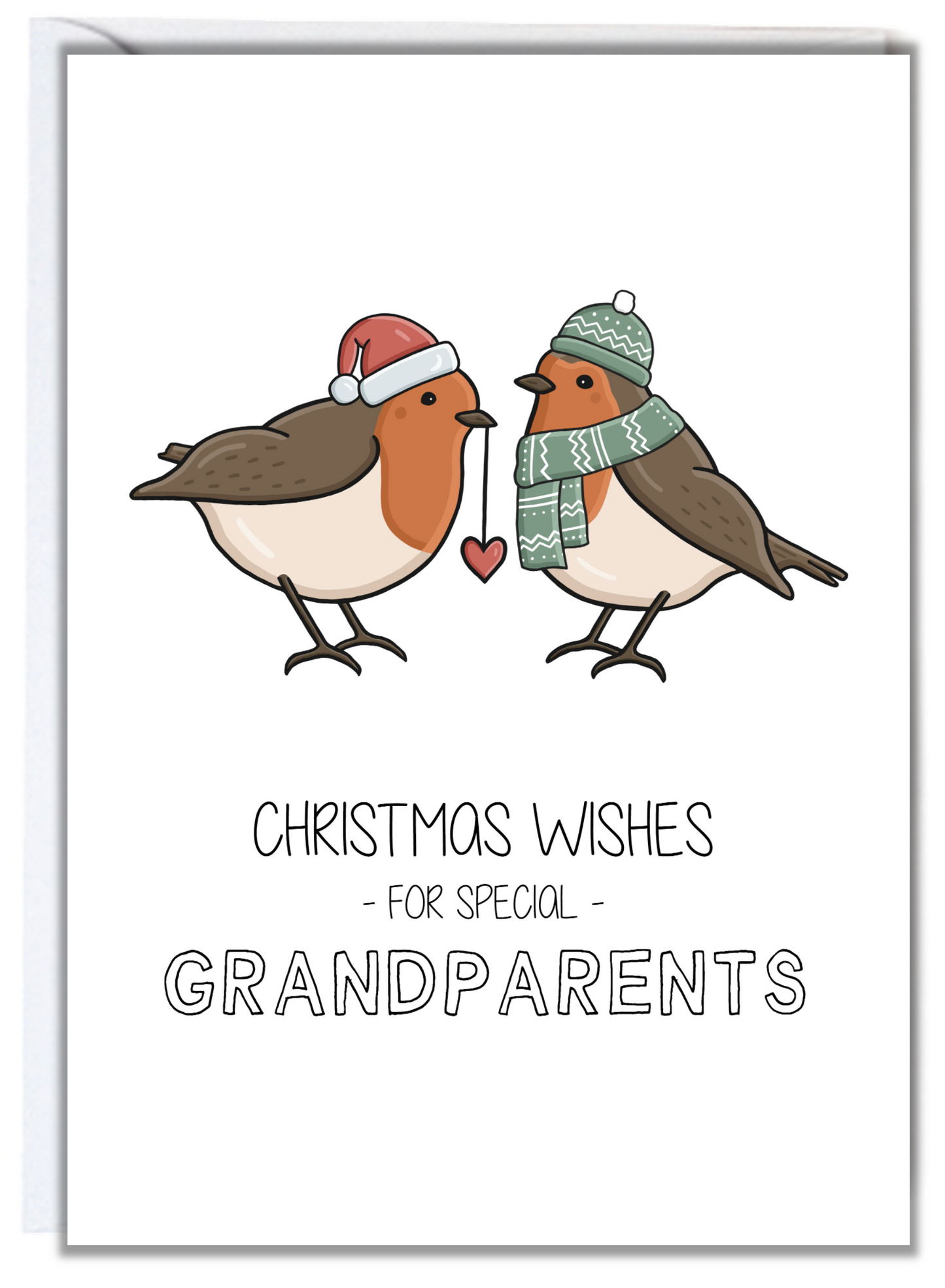 Robin Grandparents Christmas Card