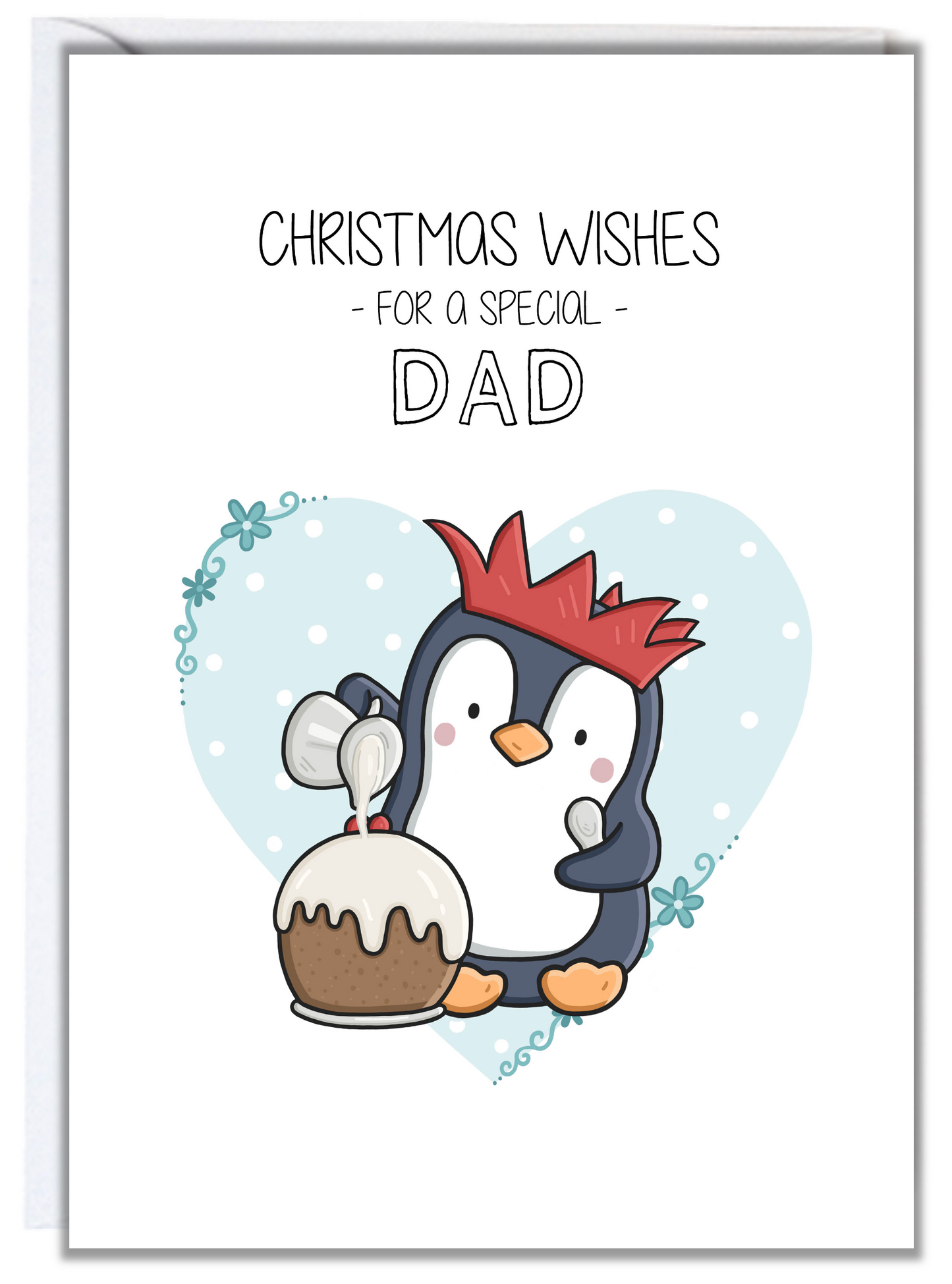Penguin Dad Christmas Card