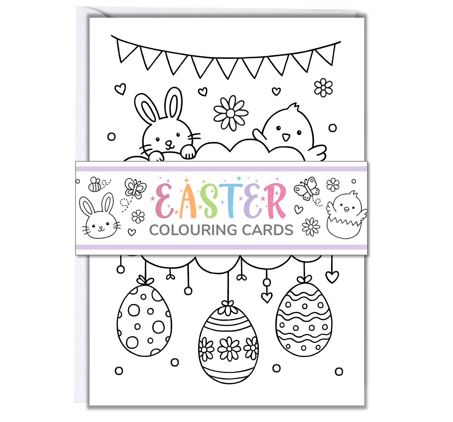 Easter Colouring In Cards
