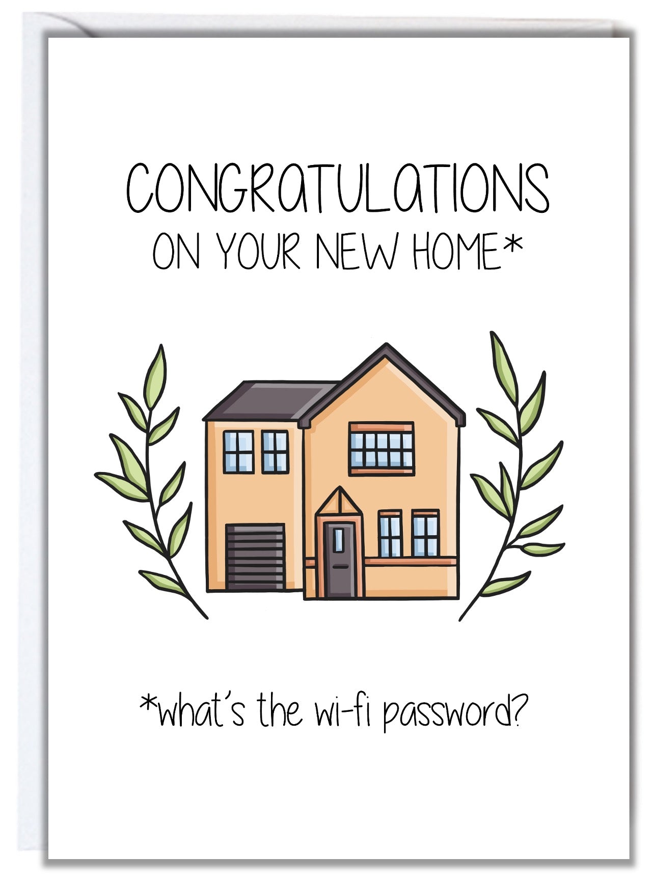 Wi-Fi Password New Home Card