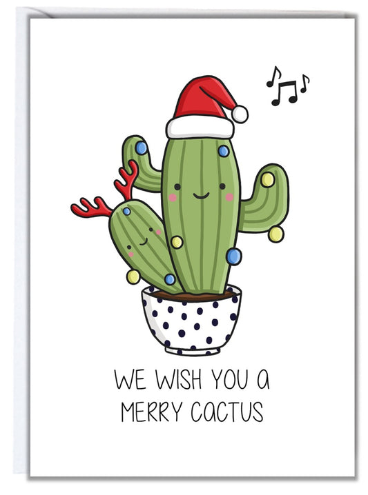 Merry Cactus Christmas Card