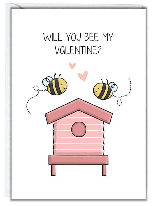 Will You Bee My Valentine Card