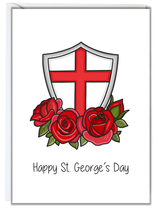 Roses St. George's Day Card