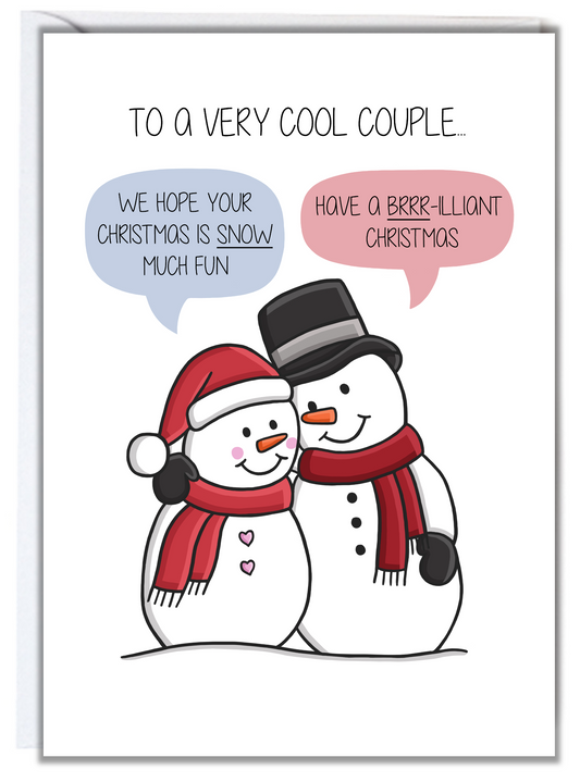 Cool Couple Christmas Card