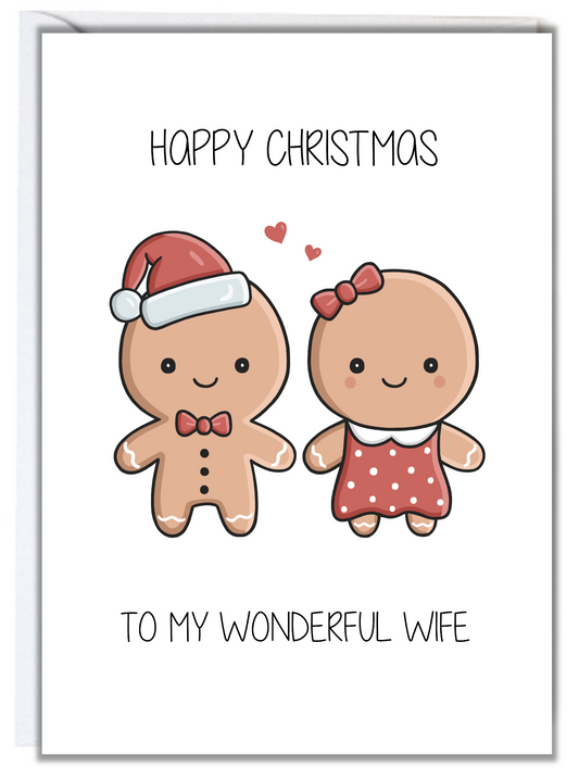 Gingerbread Wife Christmas Card