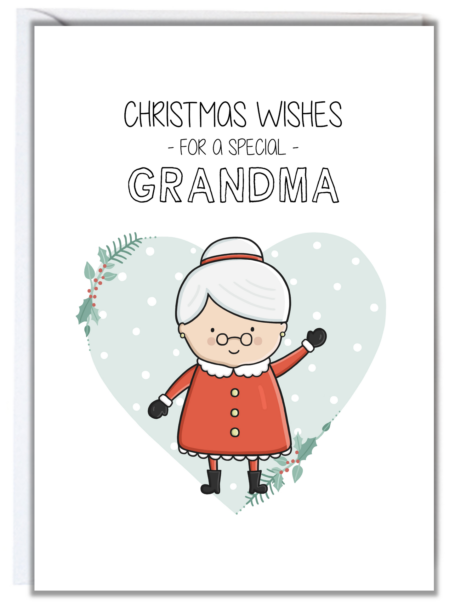 Snowman Grandma Christmas Card