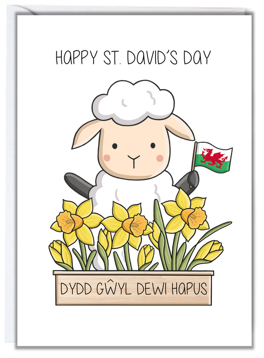 Sheep St. David's Day Card