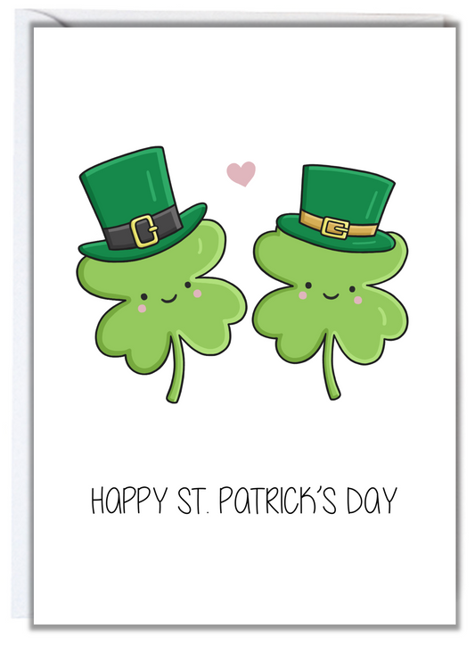 Four-Leaf Clover St. Patrick's Day Card