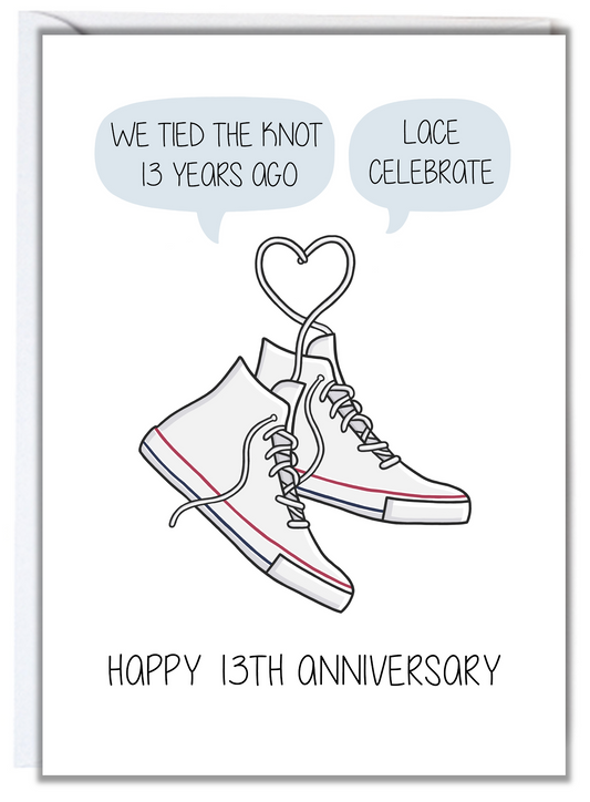 13th Anniversary Card (Lace)
