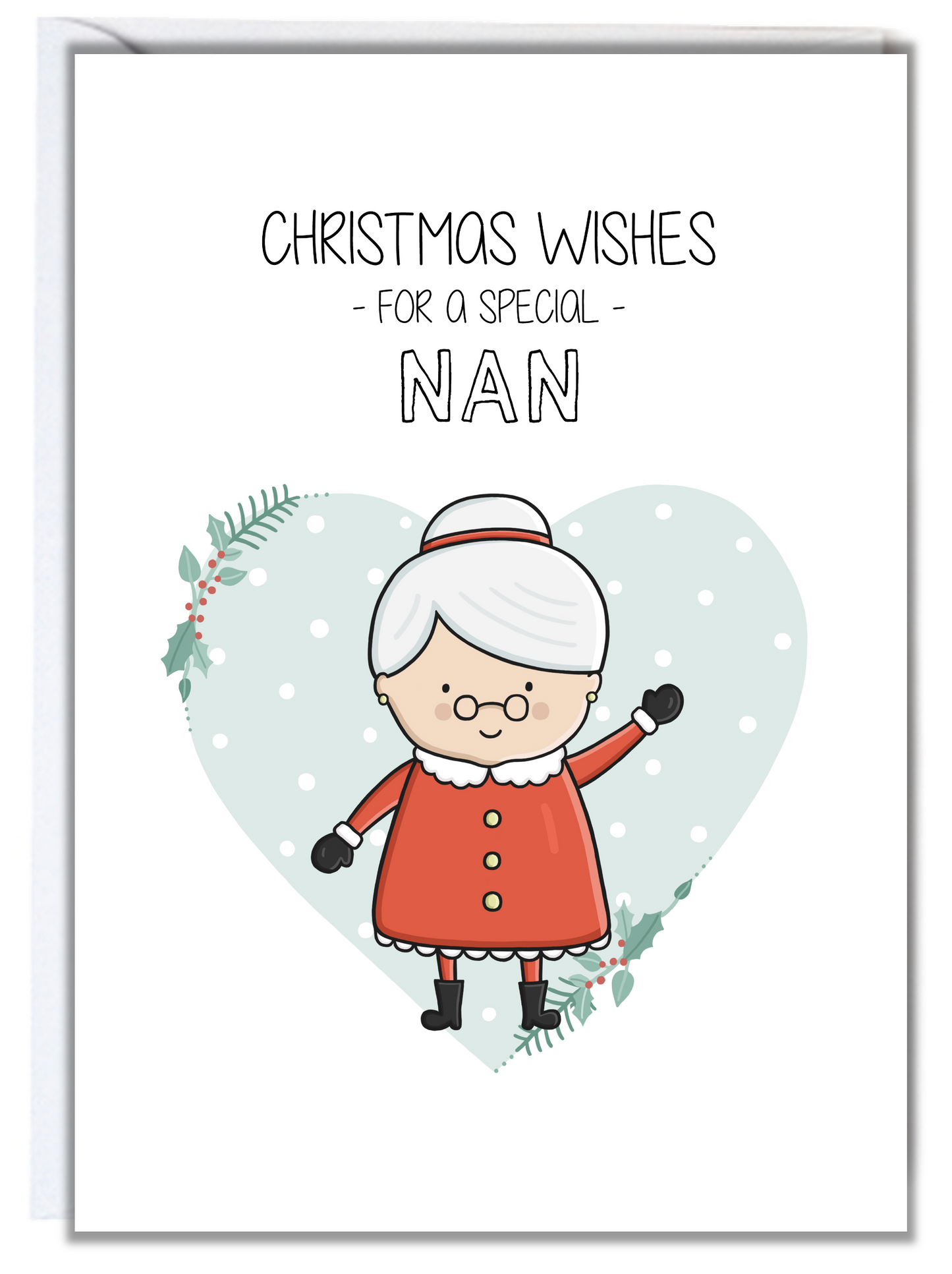 Snowman Grandma Christmas Card